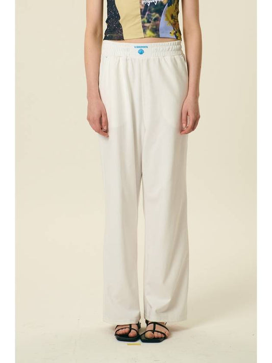 24 Women's Chloe Recycled Wide Pants White - VIBEREEN - BALAAN 2