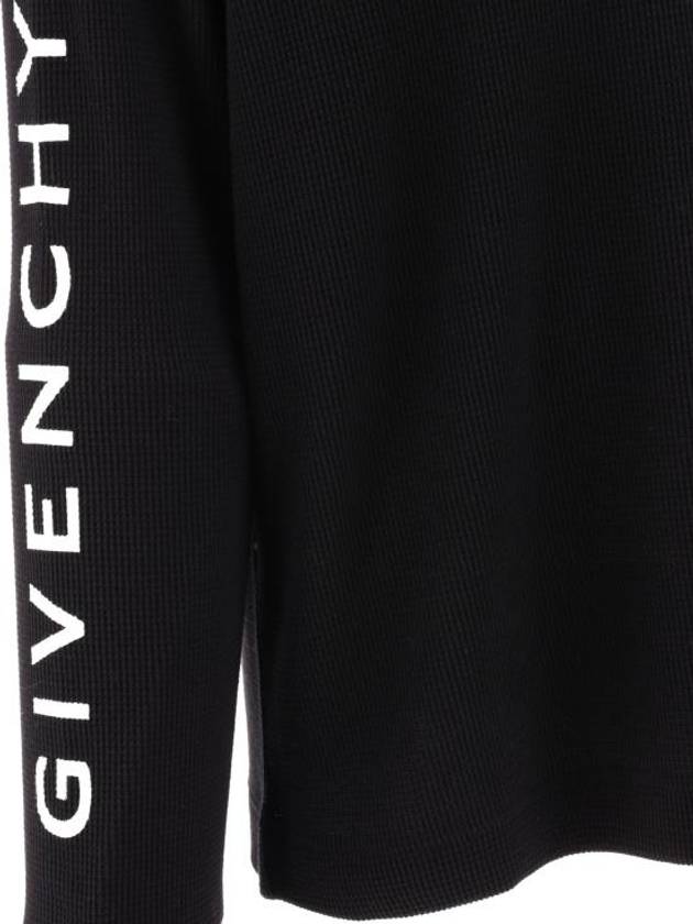 Logo Classic Fit Long Sleeve T-Shirt Black - GIVENCHY - BALAAN 5