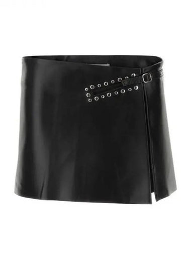 Gimaguas BLANCA Studded Leather Mini Skirt - GIMAGUAS - BALAAN 1