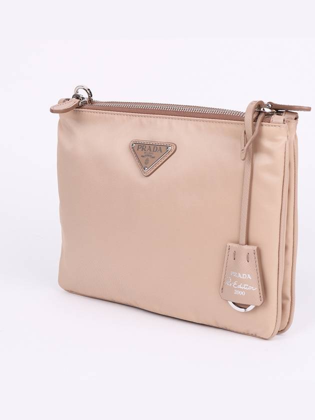 Re nylon double zip beige cross bag 1BH046 - PRADA - BALAAN 2