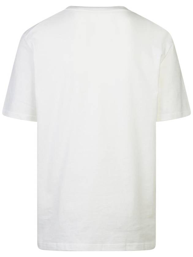 Logo Print Crew Neck Short Sleeve T-shirt Porcelain - JIL SANDER - BALAAN 4