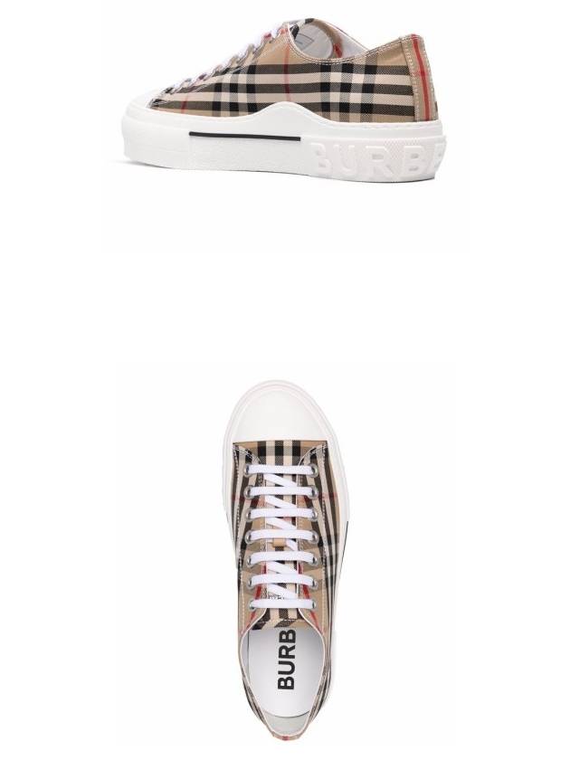 Vintage Check Cotton Sneakers Archive Beige - BURBERRY - BALAAN 6