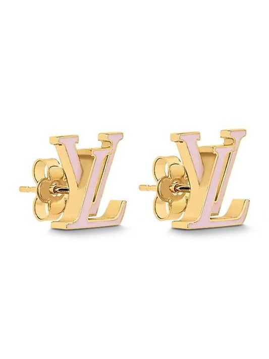 LV Iconic Enamel Earrings Gold - LOUIS VUITTON - BALAAN 2