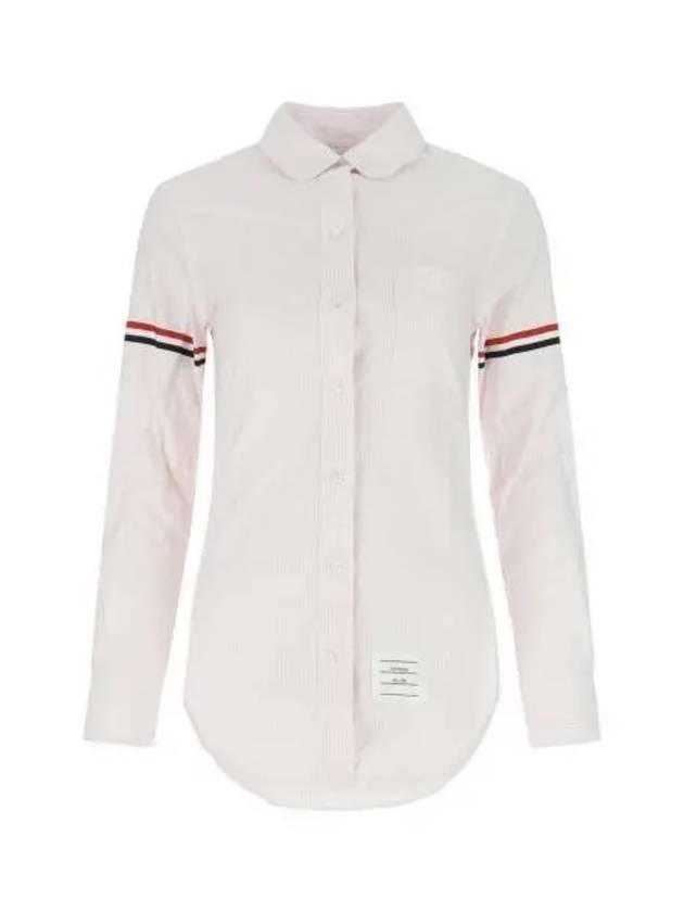 Women's Armband University Striped Oxford Shirt Light Pink - THOM BROWNE - BALAAN 2