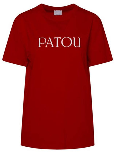 Short Sleeve T-Shirt JE0299999306R Red - PATOU - BALAAN 1