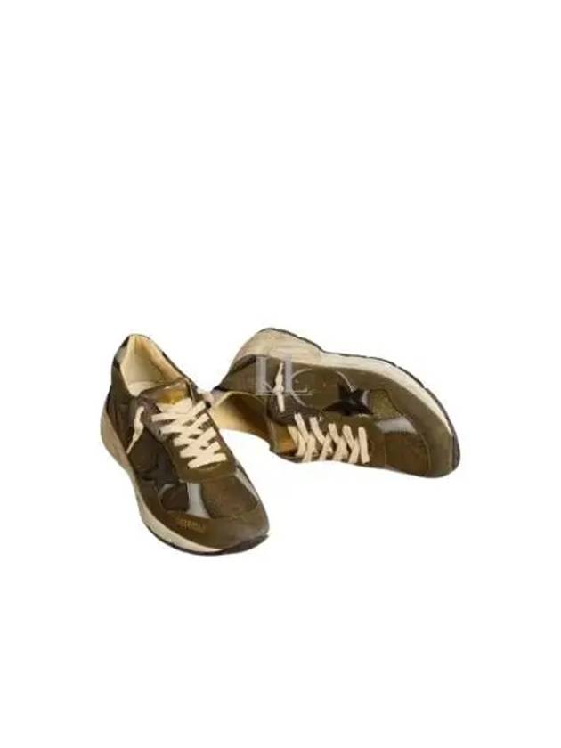 Dad Star Distressed Finish Low Top Sneakers Khaki - GOLDEN GOOSE - BALAAN 2