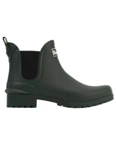 Wilton Wellington Chelsea Rain Boots Green - BARBOUR - BALAAN 2