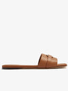 Gancini Ornament Flat Slide Brown - SALVATORE FERRAGAMO - BALAAN 2