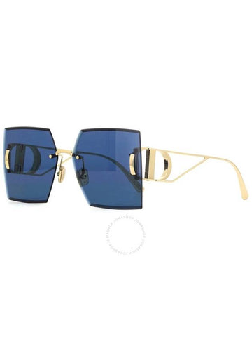 Dior 30MONTAIGNE S7U Blue Mirror Square Ladies Sunglasses CD40101U 10V 61 - DIOR - BALAAN 1