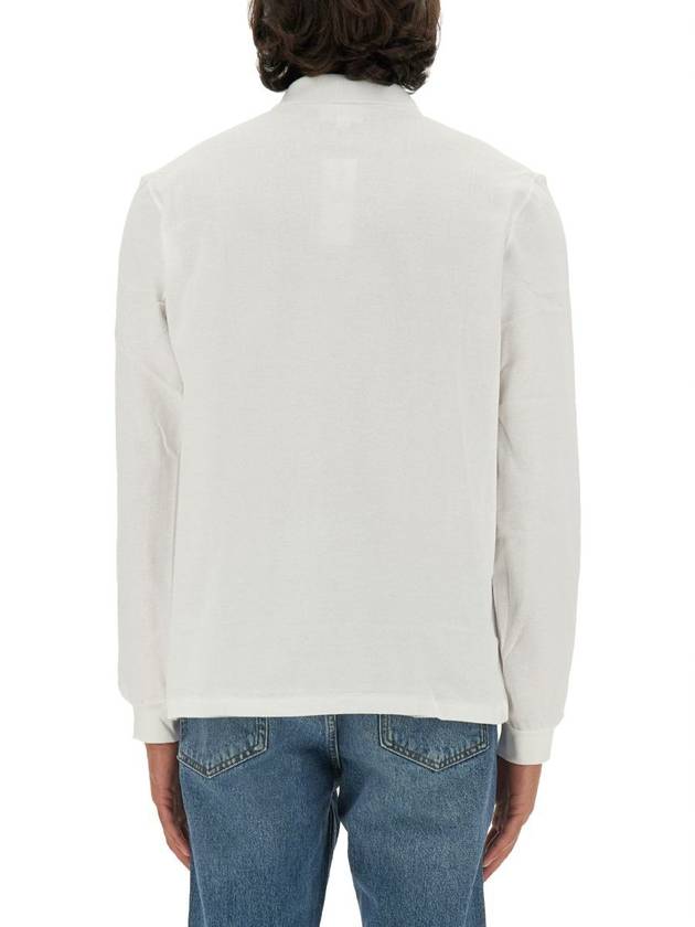 Classic Fit Long Sleeve PK Shirt White - LACOSTE - BALAAN 4