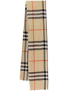 Vintage Check Wool Scarf Beige - BURBERRY - BALAAN 4