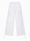 JEANS Women s White Cotton Utility Straight Pants J224368 YAF - CALVIN KLEIN - BALAAN 2