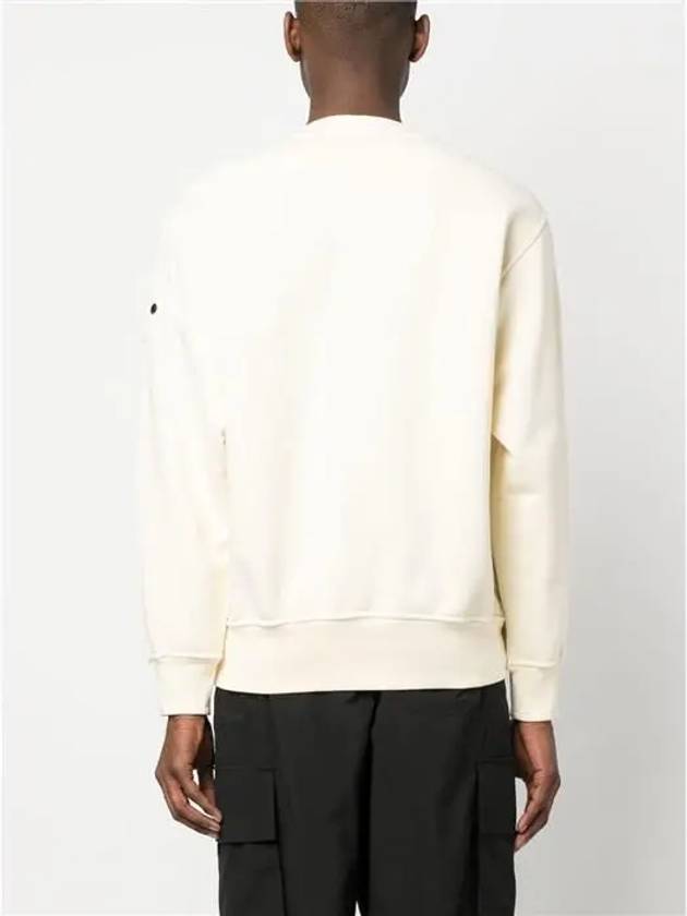 Shadow Logo Crew Neck Cotton Sweatshirt Butter - STONE ISLAND - BALAAN 6