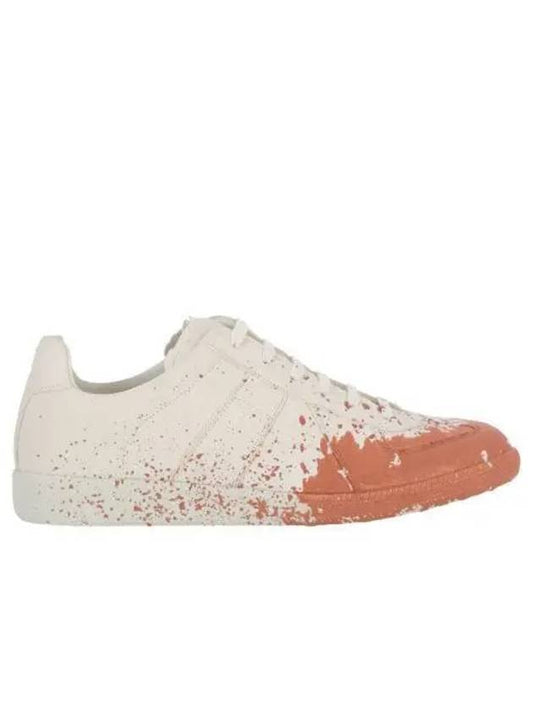 Replica Painting Low Top Sneakers White Pink - MAISON MARGIELA - BALAAN 2