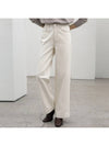 Mincy hidden banding brushed wide cotton pants - MONO AT.D - BALAAN 4