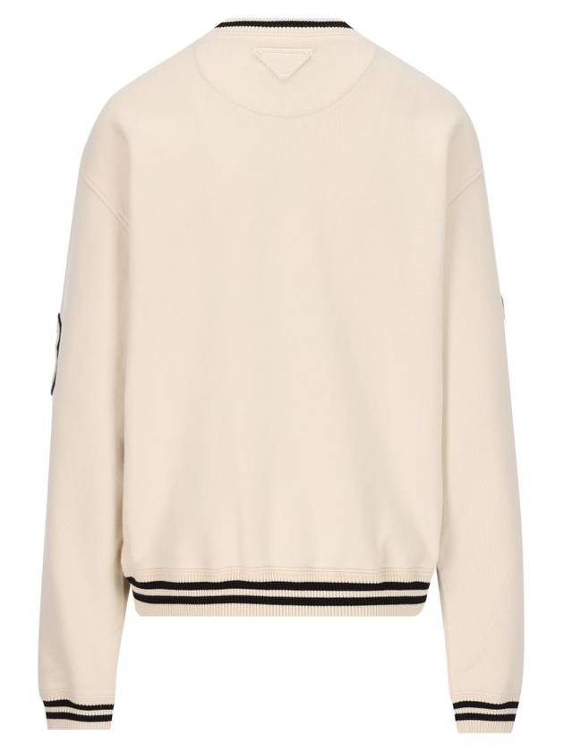 Patch Cotton Fleece Ivory - PRADA - BALAAN 3