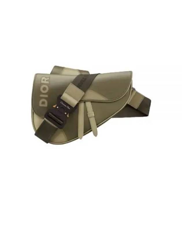 Calfskin Saddle Bag Green - DIOR - BALAAN 1