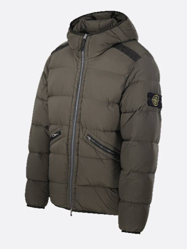 Seamless Tunnel Nylon Down Padding Green - STONE ISLAND - BALAAN 3