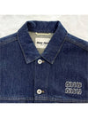 40 MiuMiu Women s Denim Crop Cut Blouson Jacket - MIU MIU - BALAAN 9