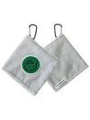 Smile Square Golf Ball Towel GRAY - MONBIRDIE GOLF - BALAAN 5