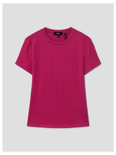 Women s Apex Cotton Tiny T shirt Deep Rose Domestic Product GM0024071186160 - THEORY - BALAAN 1