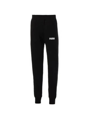 Essential Fleece Track Pants Black - PUMA - BALAAN 1