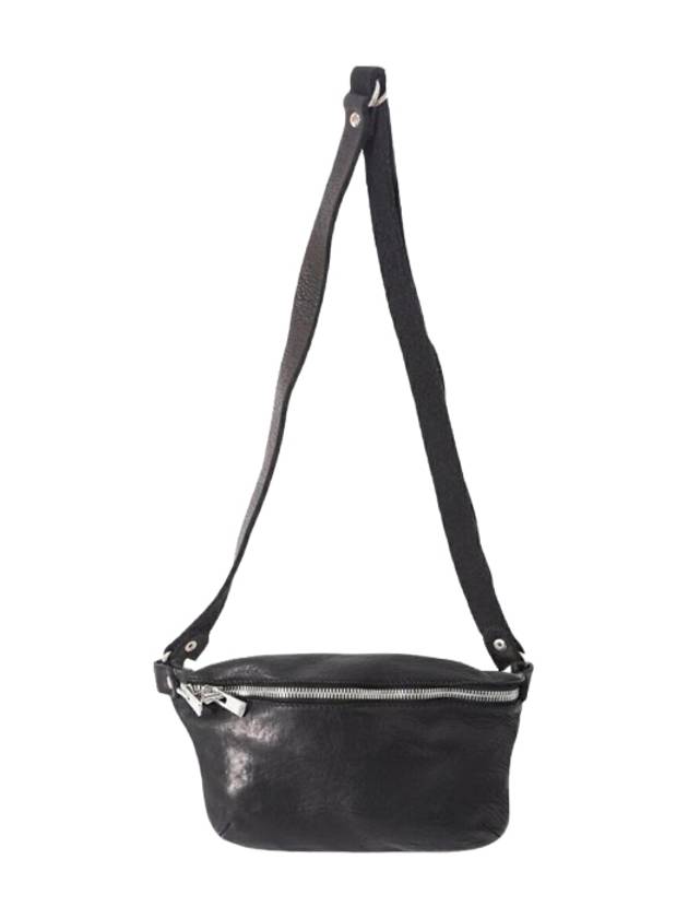 24SS Soft Horse Small Fanny Bag HORSE FANNY BAG BV06 BLACK - GUIDI - BALAAN 1