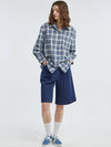 Summer Check Shirt Navy - MANAVIS7 - BALAAN 4