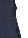 Botanical Jacquard Tie Strap Short Dress Blue - GANNI - BALAAN 3