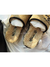 Chain CC Logo Shearling Suede Mule Slippers Beige G38648 - CHANEL - BALAAN 7