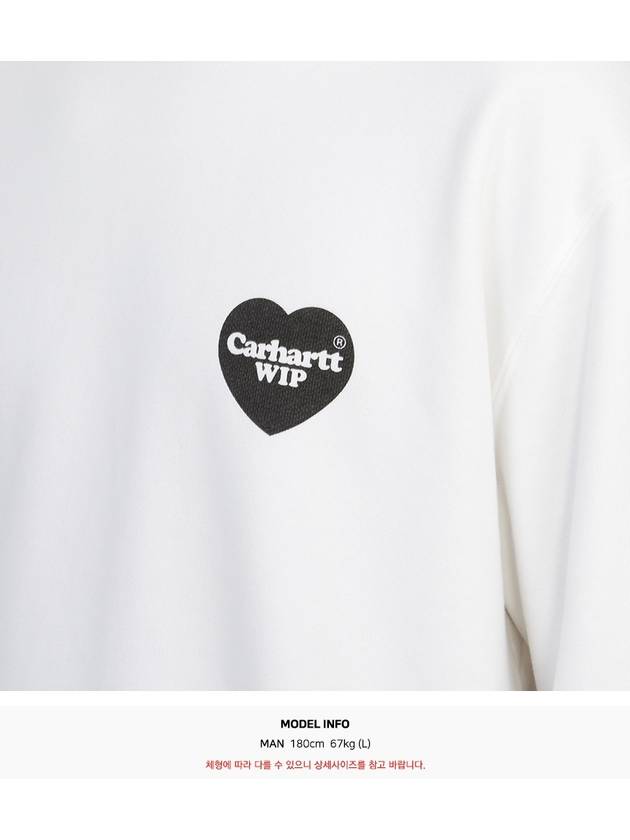 Heart Bandana Sweatshirt White - CARHARTT WIP - BALAAN 7