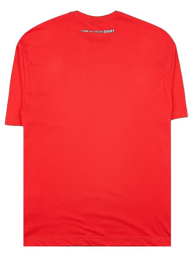 Cotton short sleeve tshirt FKT015 RED - COMME DES GARCONS - BALAAN 2