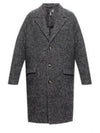 Herringbone Double Coat Black - ISABEL MARANT - BALAAN 2