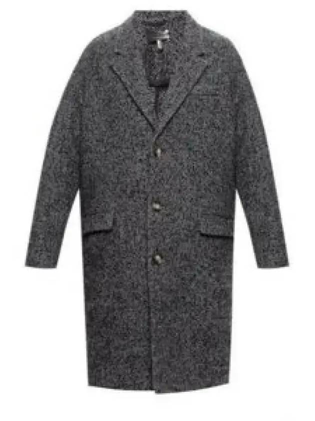 Herringbone Double Coat Black - ISABEL MARANT - BALAAN 2