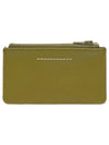 Small Zipper Calf Leather Card Wallet Green - MAISON MARGIELA - BALAAN 2