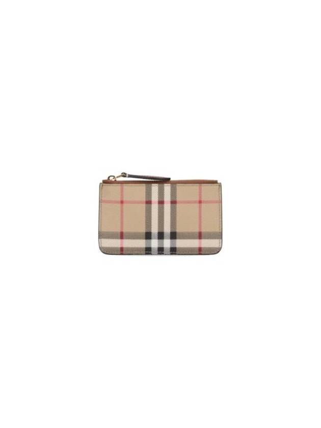 Check Print Coin Wallet Beige - BURBERRY - BALAAN 1