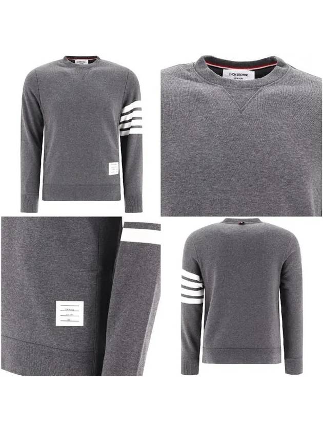 4 Bar Loopback Jersey Sweatshirt Navy - THOM BROWNE - BALAAN 9