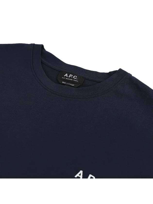 Raymond Short Sleeve T-shirt Navy - A.P.C. - BALAAN 4