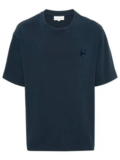 Bold Fox Head Patch Oversized Short Sleeve T-Shirt Navy - MAISON KITSUNE - BALAAN 2