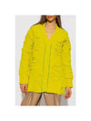 Rised Logo Pattern Cardigan Yellow - BOTTEGA VENETA - BALAAN 4