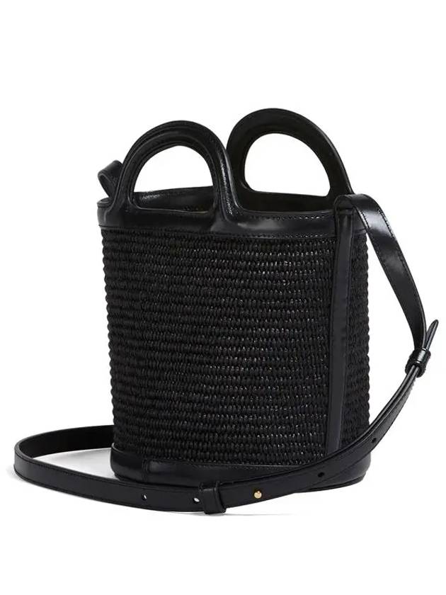 Tropicalia Small Bucket Bag Black - MARNI - BALAAN 3