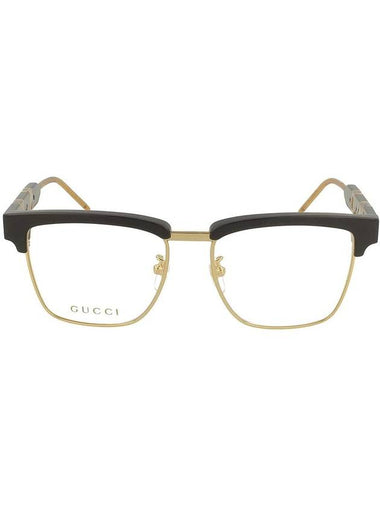 Eyewear Logo Frame Eyeglasses Gold Black - GUCCI - BALAAN 1