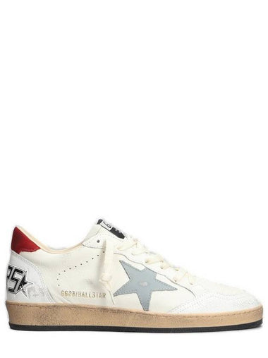 Ballstar Low Top Sneakers White Red - GOLDEN GOOSE - BALAAN 1