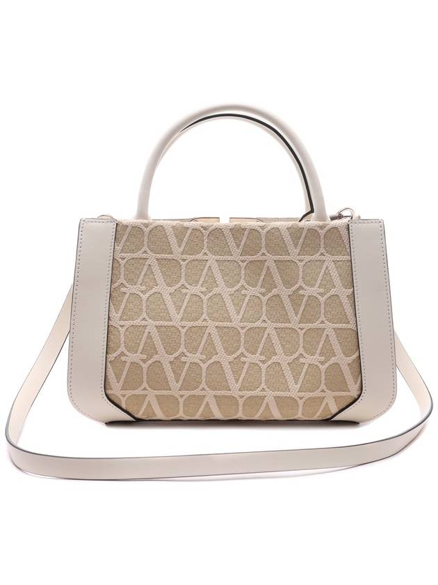 Toilet Econography Raffia Tote Bag Beige - VALENTINO - BALAAN 5