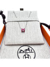 Mini Pop H Pendant Necklace Silver - HERMES - BALAAN 5