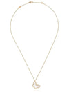 Sweet Alhambra Butterfly Pendant Necklace Gold White - VANCLEEFARPELS - BALAAN 1