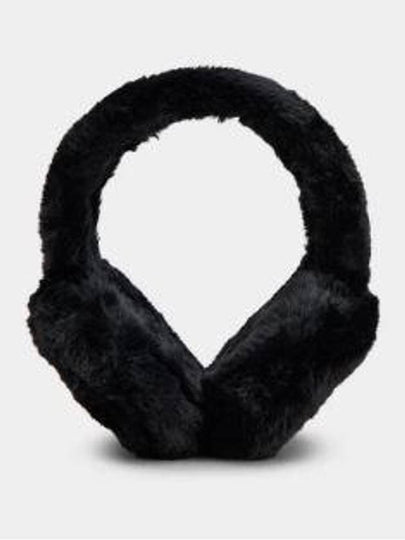 Efflorescence Faux Fur Earmuff Black - ROGER VIVIER - BALAAN 2