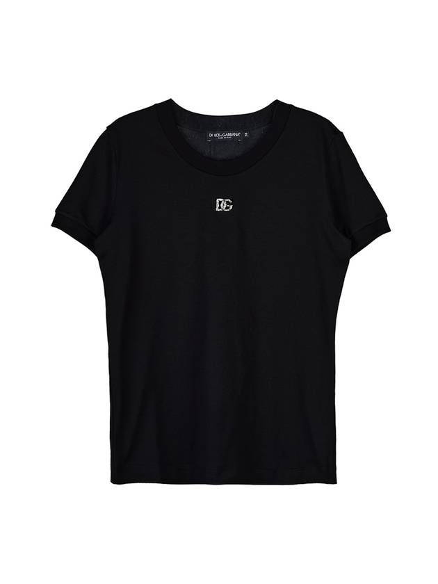 Logo Jersey Short Sleeve T-shirt Black - DOLCE&GABBANA - BALAAN 10