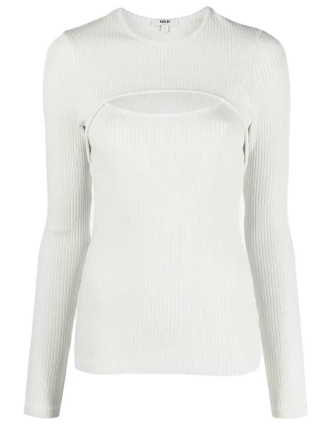 Cutout Knit Top Powder - AGOLDE - BALAAN 1