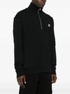 Fox Head Patch Half Zipper Sweatshirt Black - MAISON KITSUNE - BALAAN 4